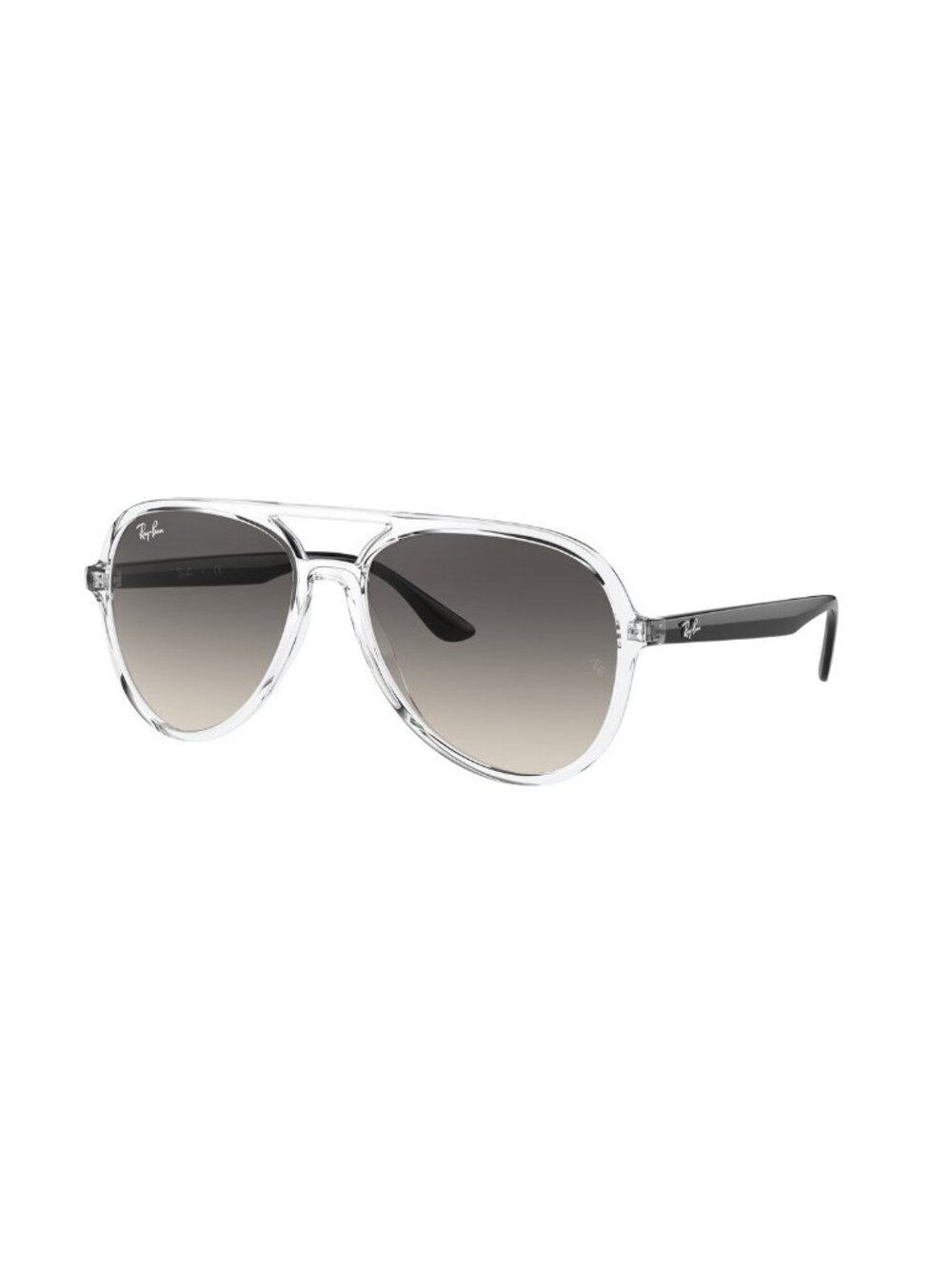 New Ray-Ban Unisex Sunglasses Transparent Aviator Grey Lens Injected Frame Ray